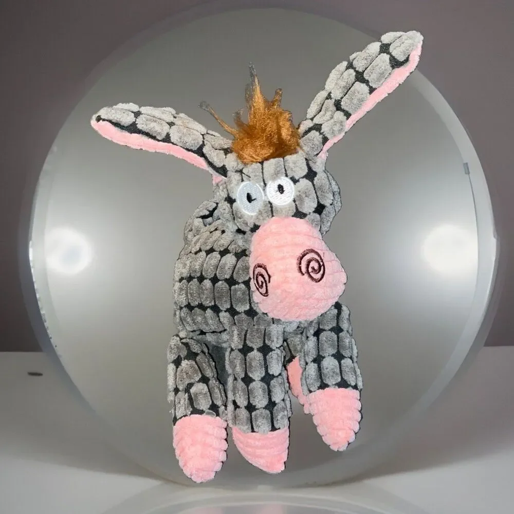 Dog Chew toy Donkey - squeaker- rope- teeth cleaning